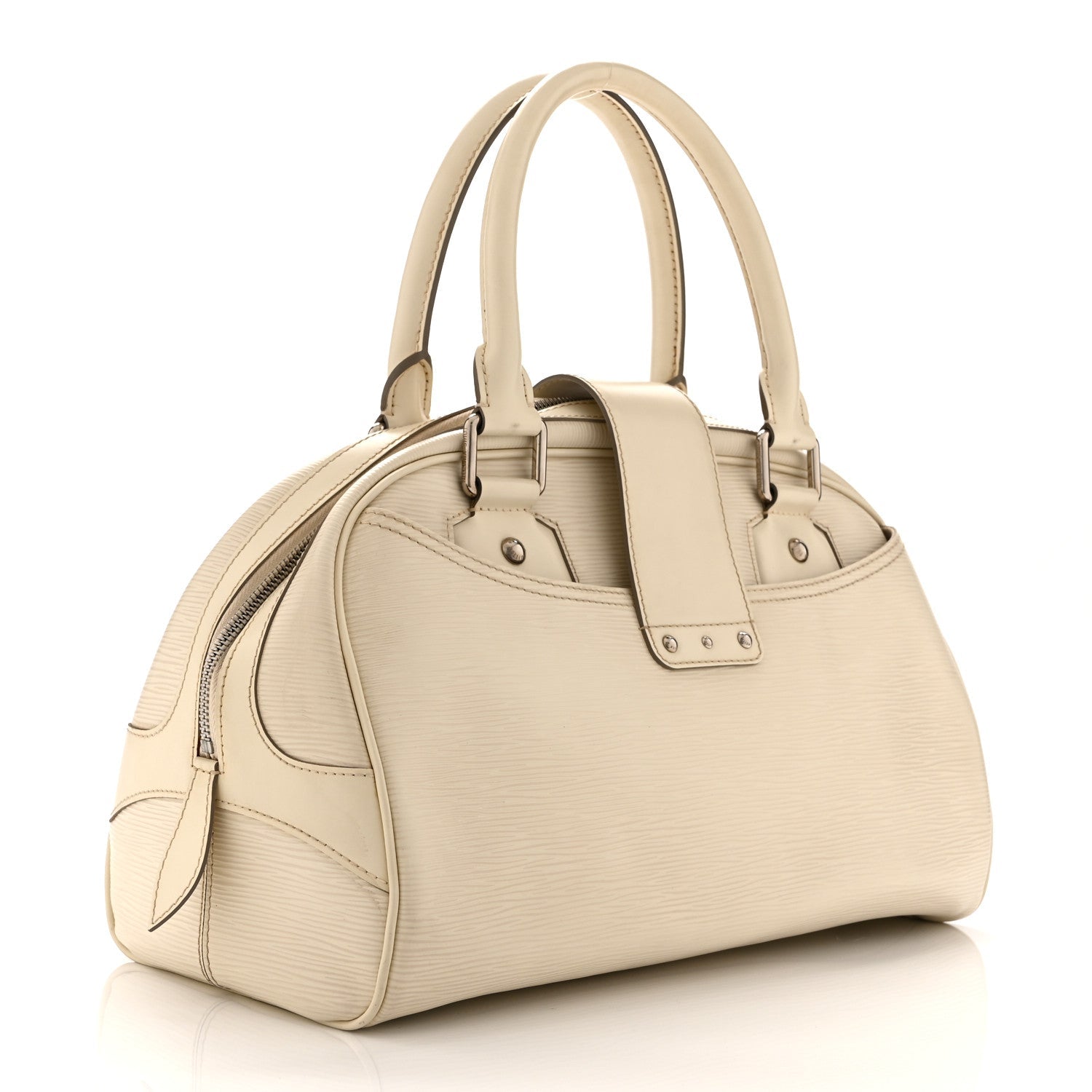 Louis Vuitton Epi Bowling Montaigne GM Ivory
