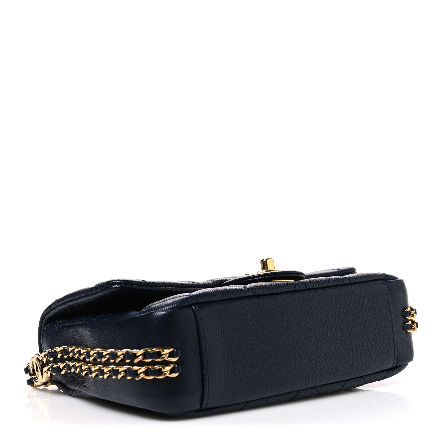 Chanel Caviar Quilted Mini CC You Flap Navy