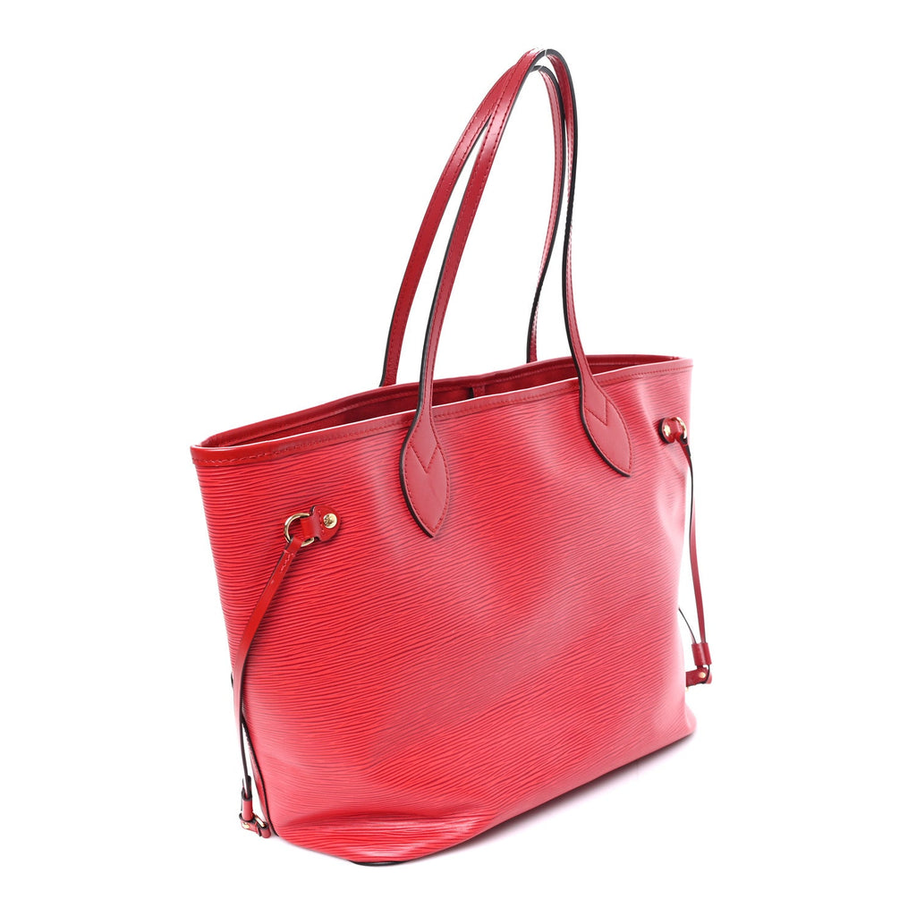 Louis Vuitton Epi Monogram Neverfull MM Castillan Red