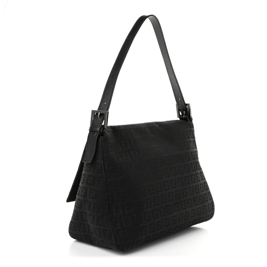 Fendi Zucchino Mama Baguette Black