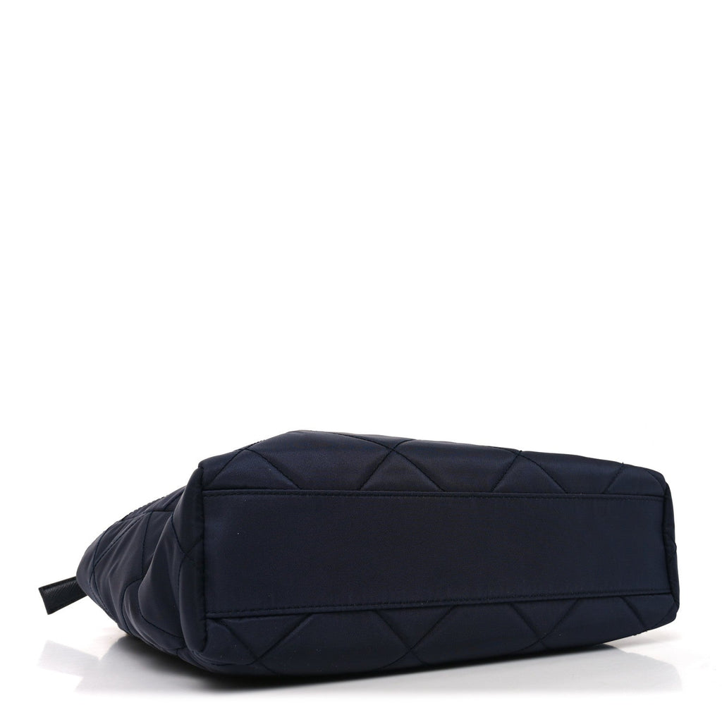 Prada Re-Nylon Saffiano Stitched Re-Edition 1995 Chaine Shoulder Bag Navy