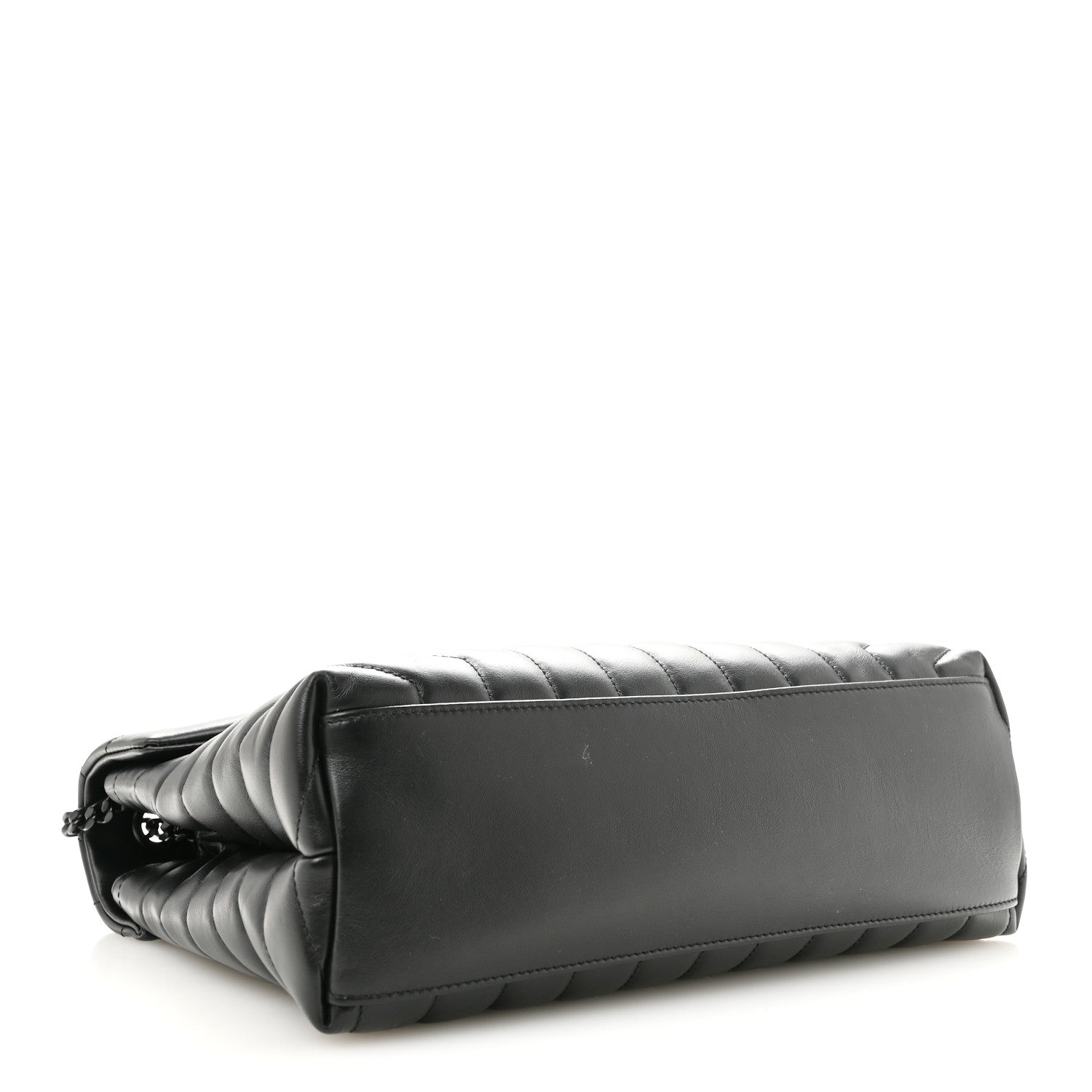 Saint Laurent Medium Loulou Chain Satchel Black detail view