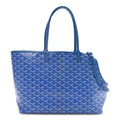 Goyard Goyardine Chien Gris Pet Carrier Sky Blue front view