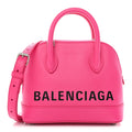 Balenciaga XXS Ville Top Handle Bag Fuchsia front view