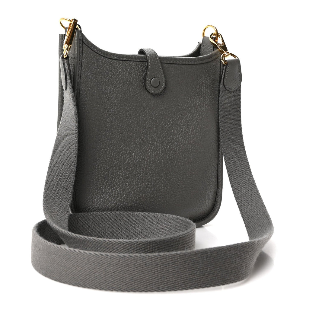 Hermès Taurillon Clemence Evelyne TPM Gris Meyer