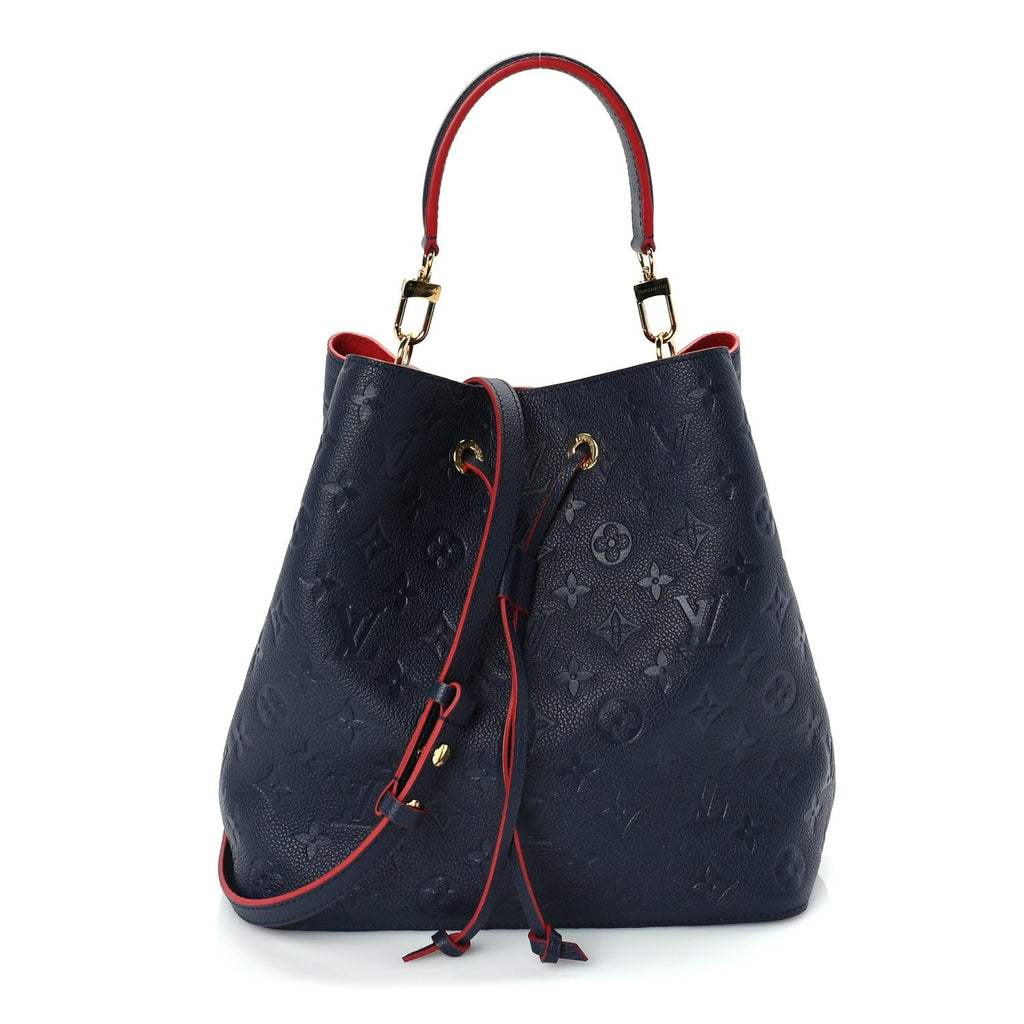 Louis Vuitton Empreinte Neonoe MM Marine Rouge