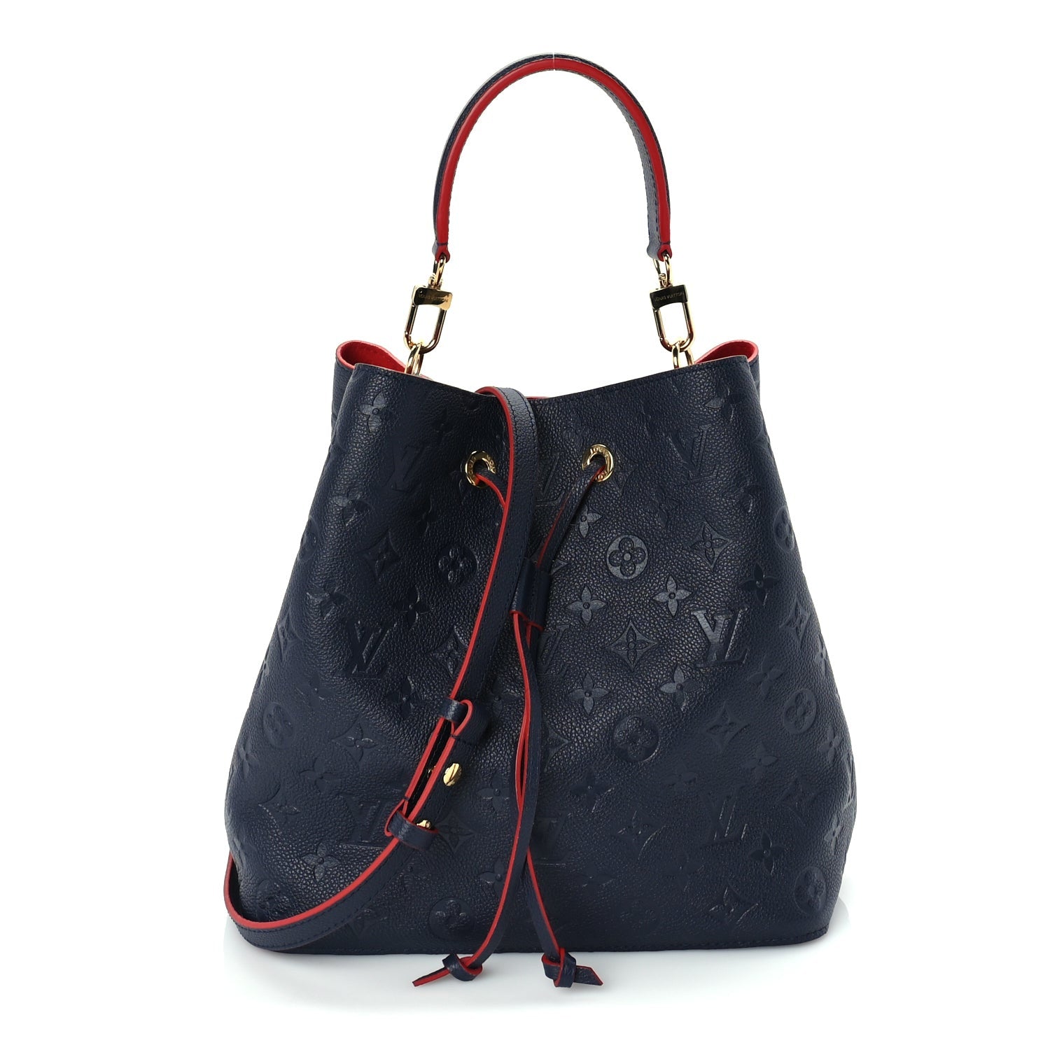 Louis Vuitton Empreinte Neonoe MM Marine Rouge