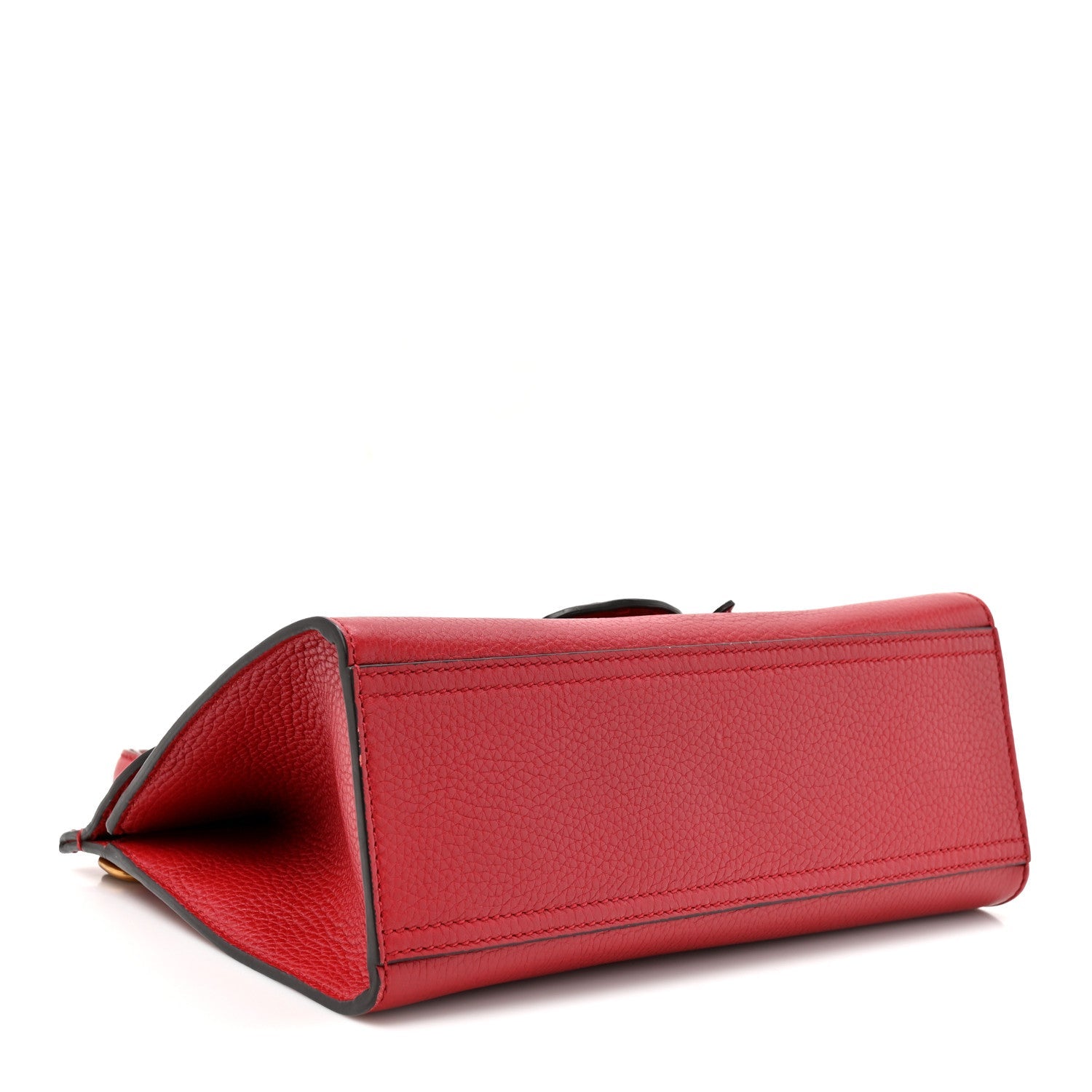 Gucci Cellarius Calfskin Mini GG Marmont Top Handle Bag Vulcanic Red