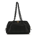 Prada Soft Calf Shoulder Bag Black