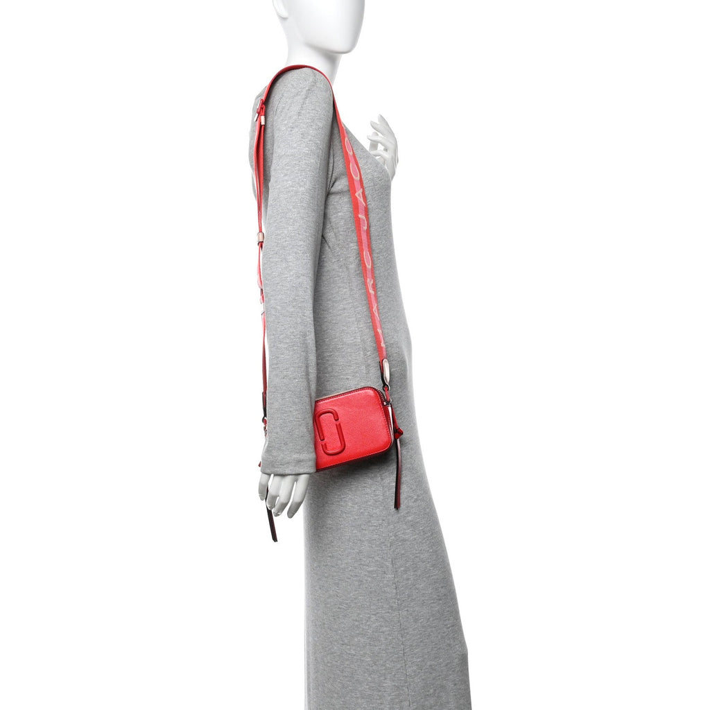 Saffiano Small Snapshot Camera Bag Red Beige