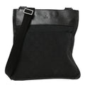 Gucci GG Monogram Messenger Crossbody Bag Black