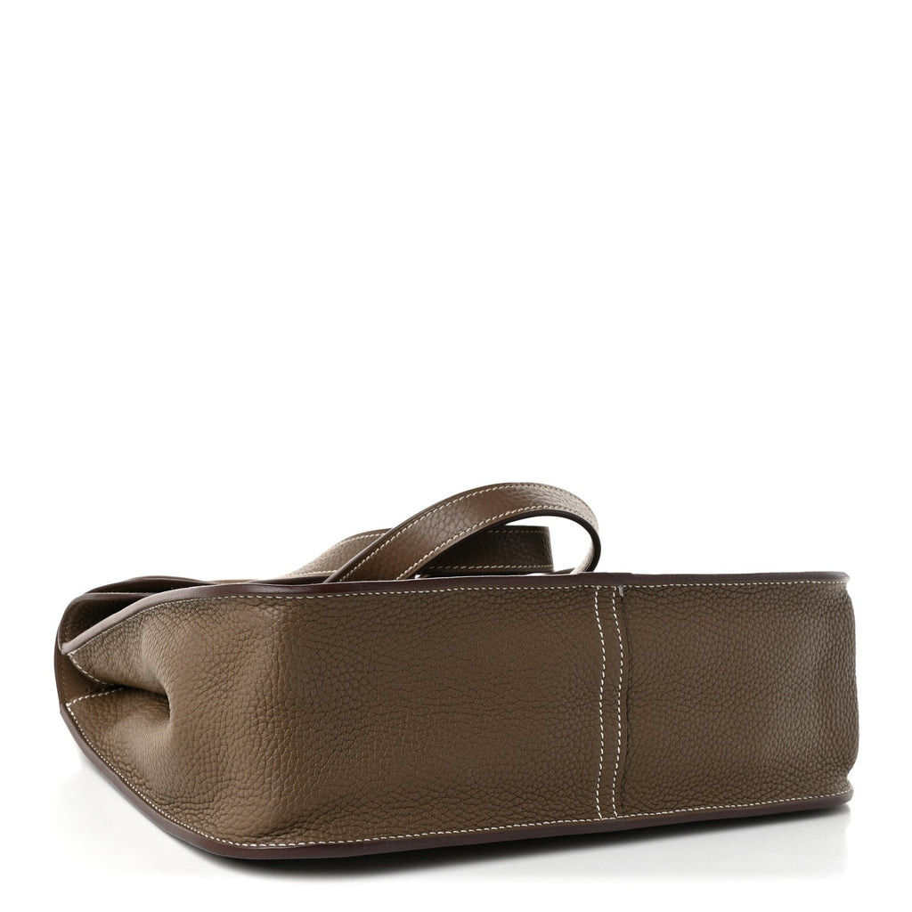 Hermès Taurillon Clemence Halzan 31 Etoupe