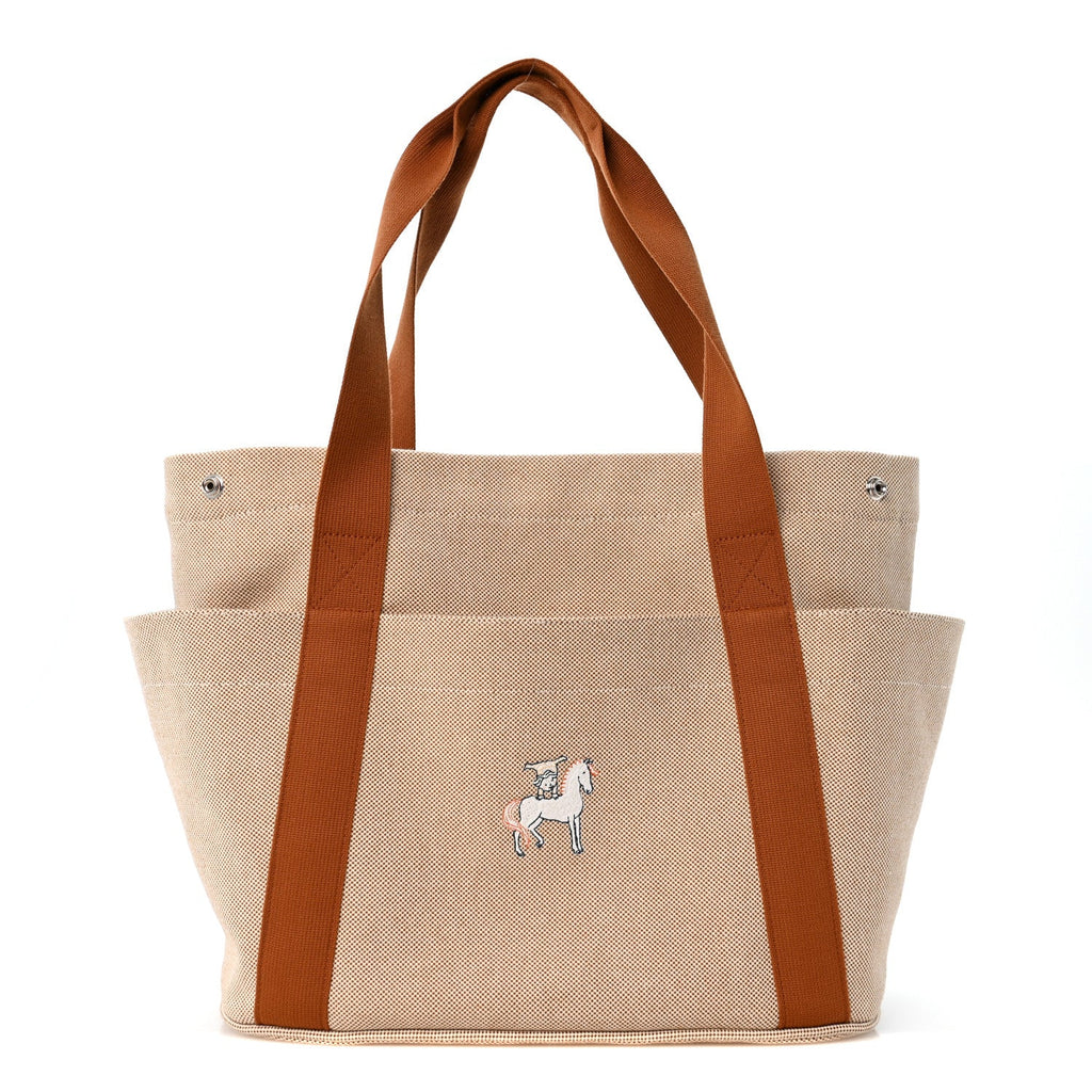 Hermès H Canvas Cabriole Nappy Bag Biscuit