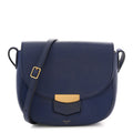 Celine Grained Calfskin Small Trotteur Indigo