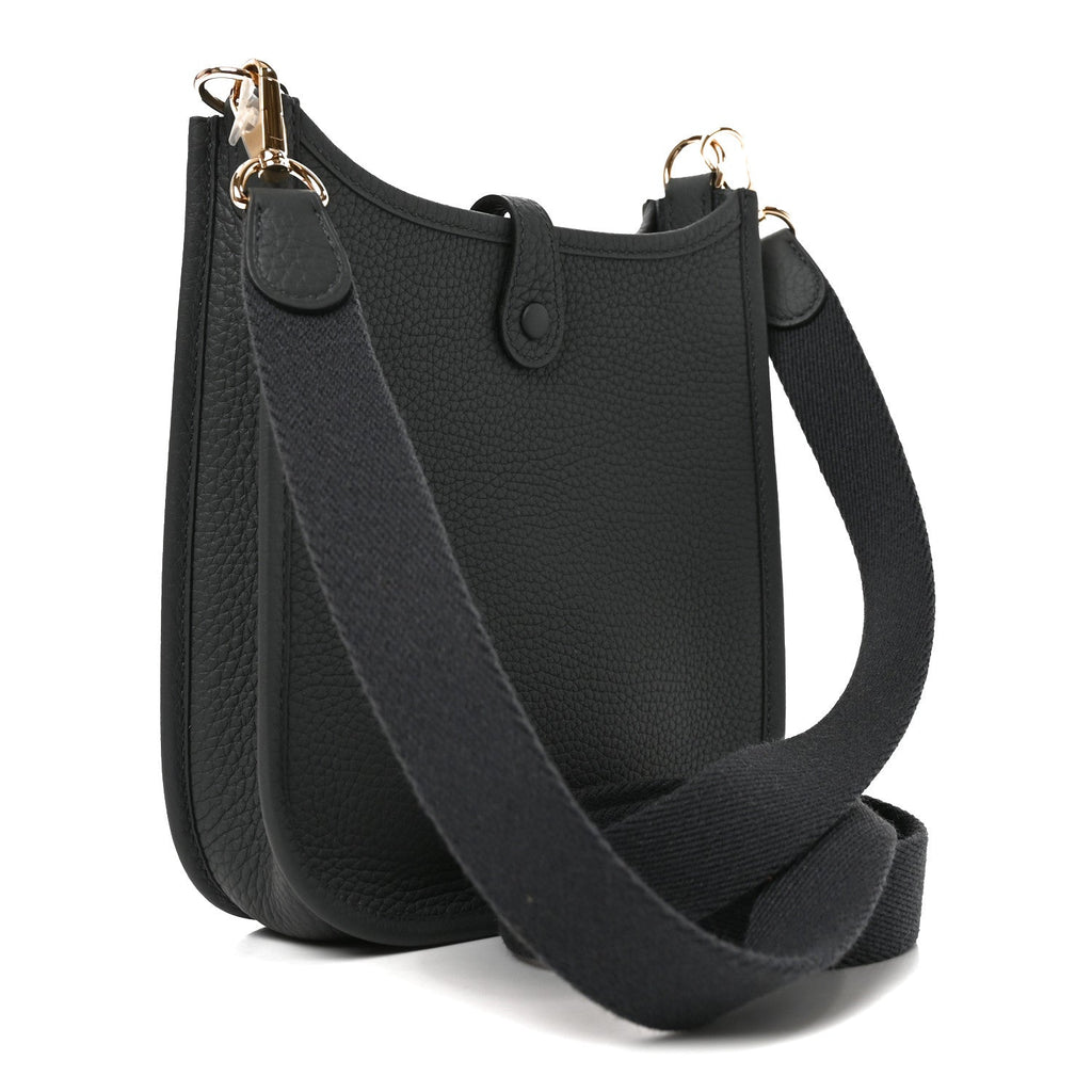 Hermès Taurillon Clemence Evelyne TPM Gris Misty