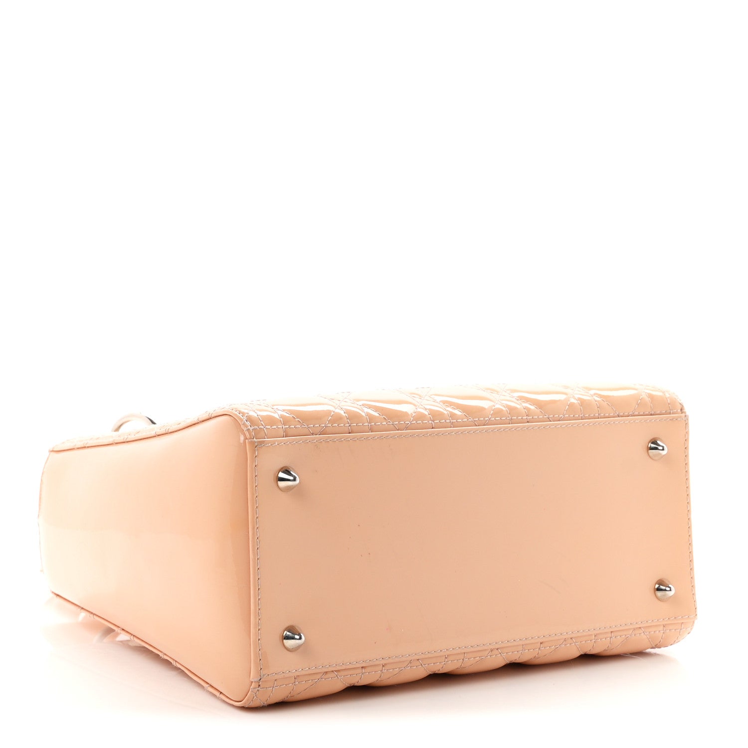 Dior Patent Cannage Medium Lady Dior Rose Clair