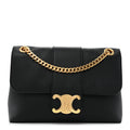 Celine Supple Calfskin Medium Victoire Black