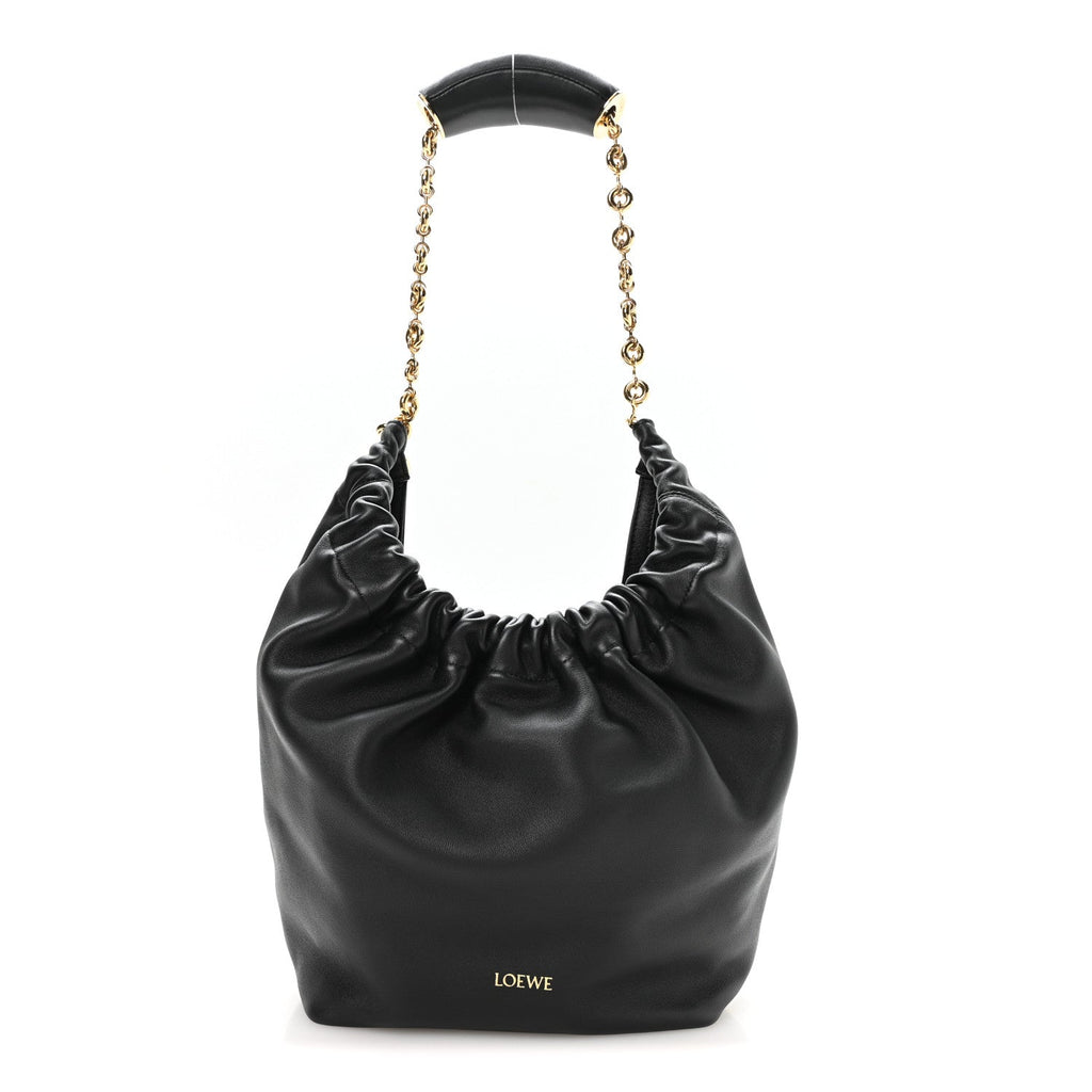 Loewe Buttery Nappa Lambskin Mini Squeeze Bag Black