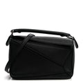 Loewe Calfskin Mini Puzzle Edge Bag Black