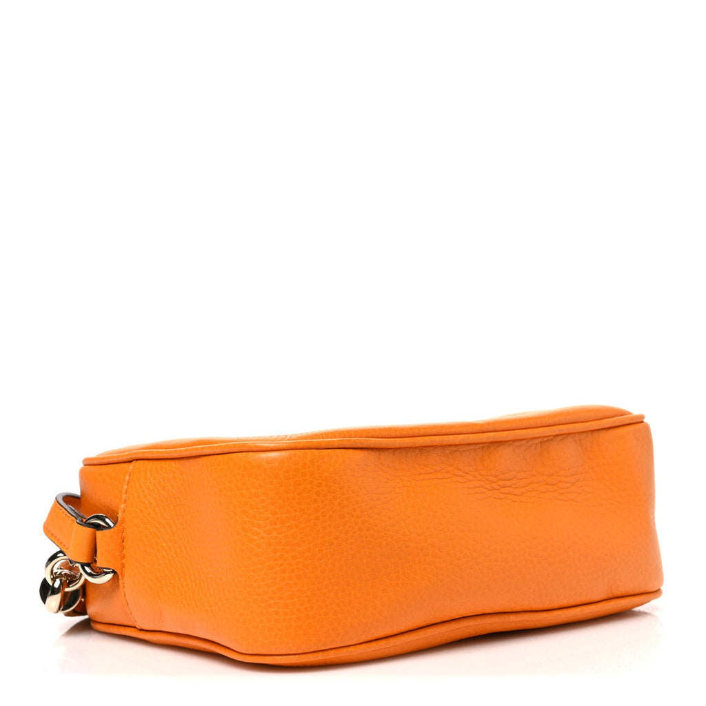 Gucci Pebbled Calfskin Small Soho Disco Bag Curcuma
