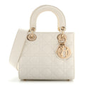 Dior Lambskin Cannage Small My ABCDior Lady Dior White