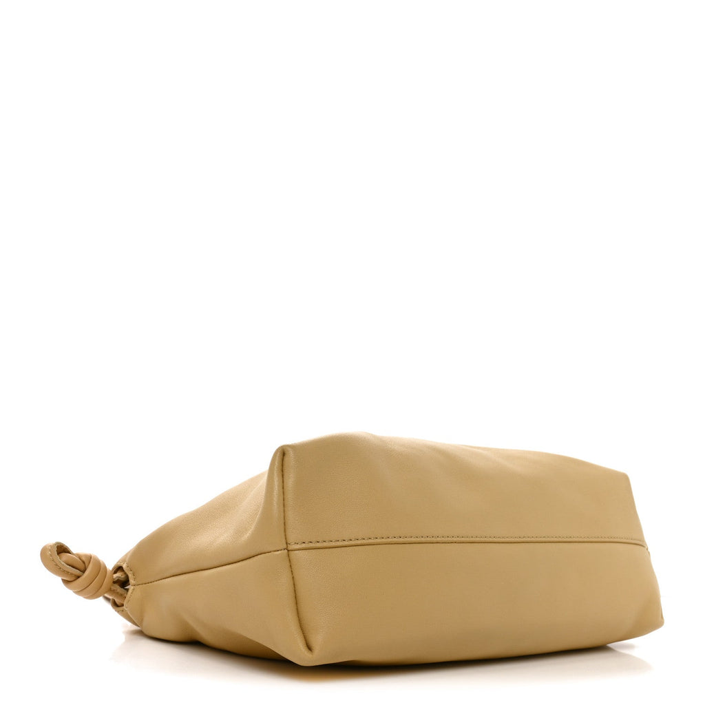 Loewe Mellow Nappa Medium Donut Chain Flamenco Knot Clutch Sahara
