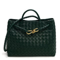 Bottega Veneta Nappa Intrecciato Medium Andiamo Shoulder Bag Emerald Green