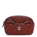 Chanel Caviar Quilted Camera Case Burgundy