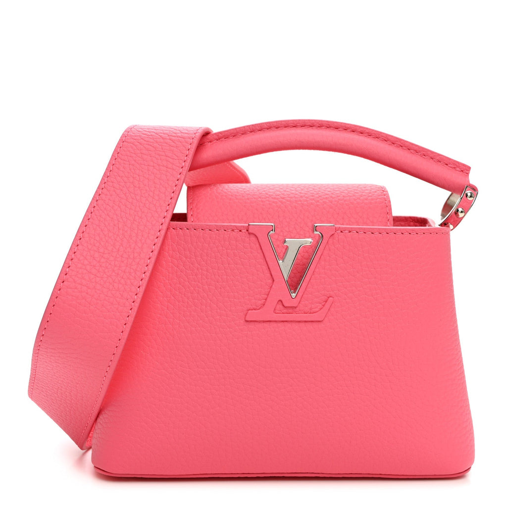 Louis Vuitton Taurillon Capucines Mini Pink