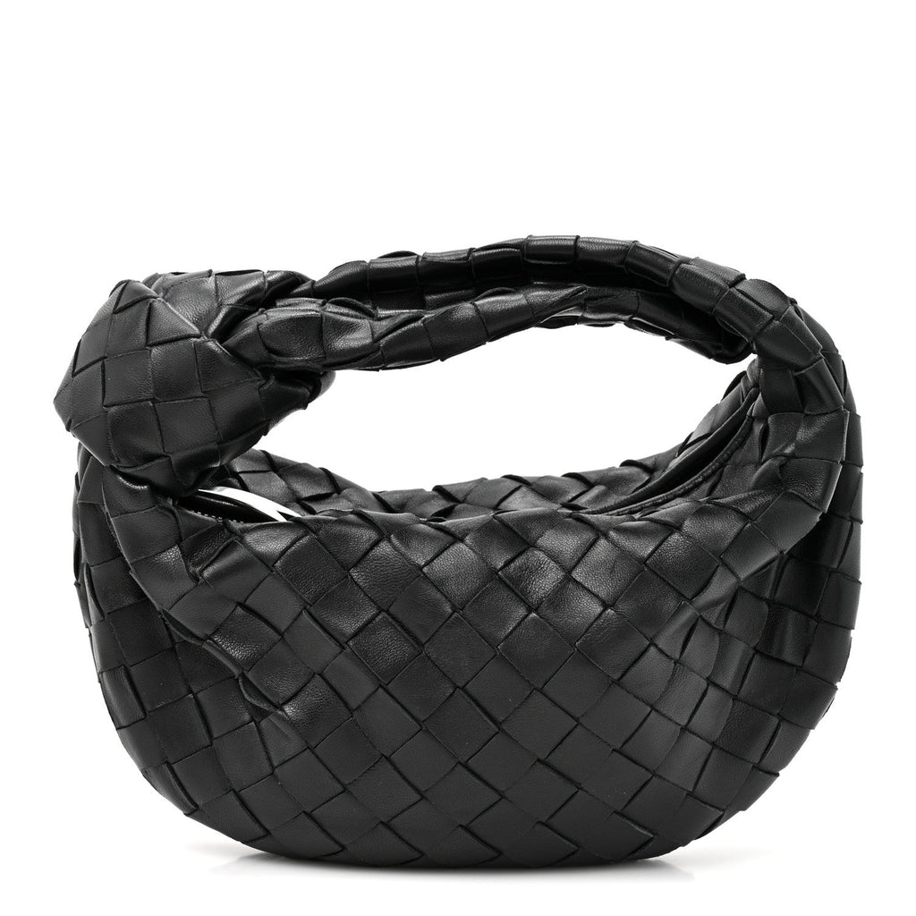 Bottega Veneta Nappa Intrecciato Mini Jodie Black Black