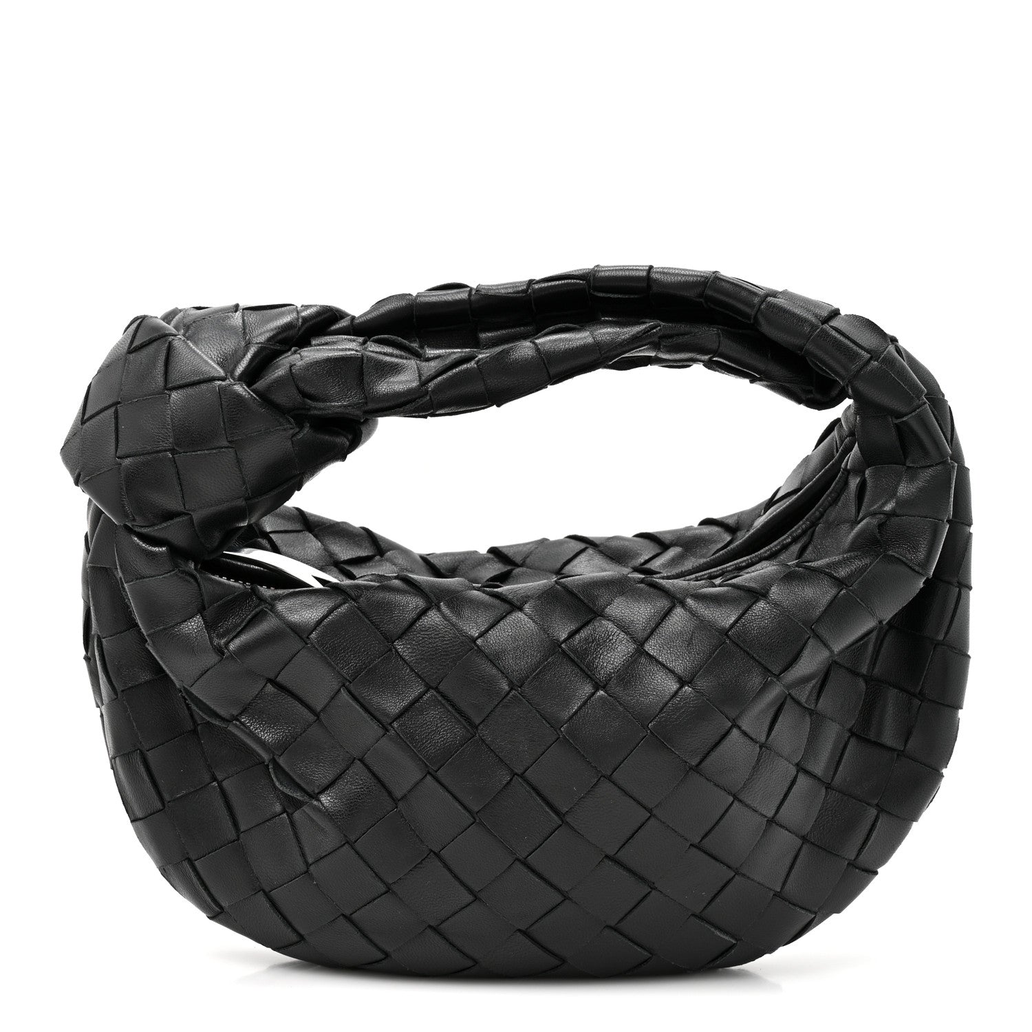 Bottega Veneta Nappa Intrecciato Mini Jodie Black Black