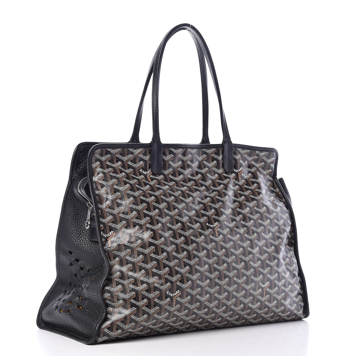 Goyard Hardy PM Bag in Black Goyardine