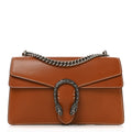 Gucci Calfskin Small Dionysus Shoulder Bag Harness Brown