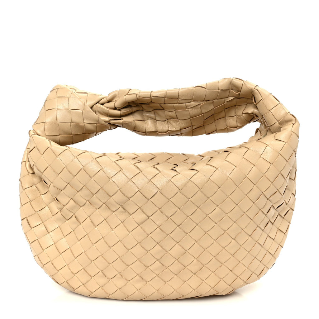Bottega Veneta Nappa Intrecciato Teen Jodie Hobo Porridge