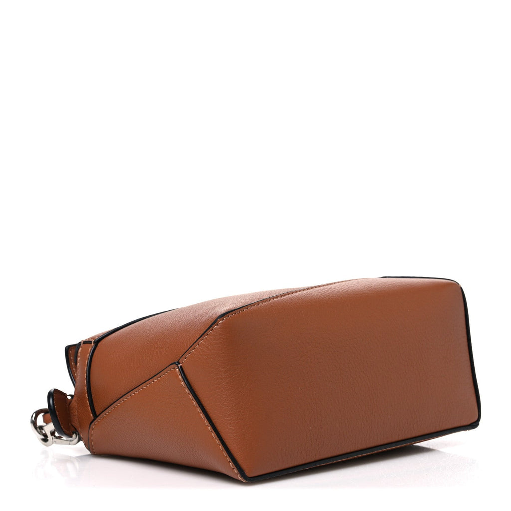 Loewe Calfskin Mini Puzzle Edge Bag Tan