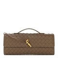 Bottega Veneta Nappa Intrecciato Long Andiamo Top Handle Clutch Pinecone