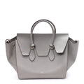 Celine Crisped Calfskin Small Tie Knot Tote Medium Grey