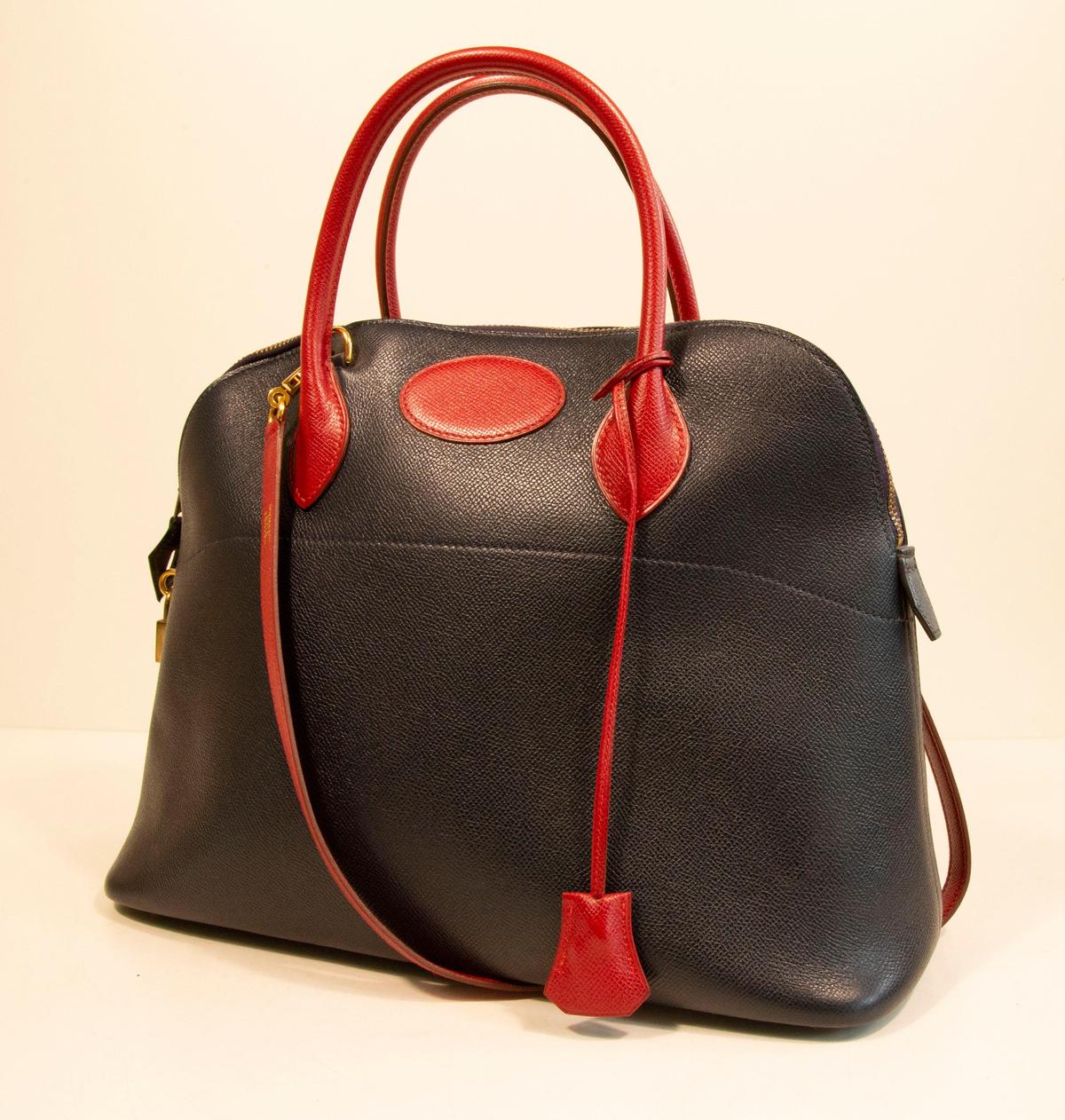 Hermès Bolide 37 Dark Navy side view