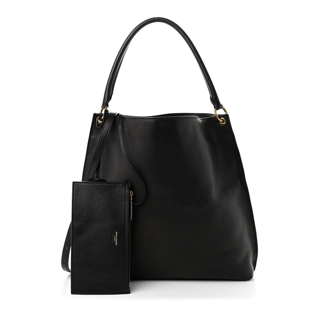 Saint Laurent Calfskin Hobo Black