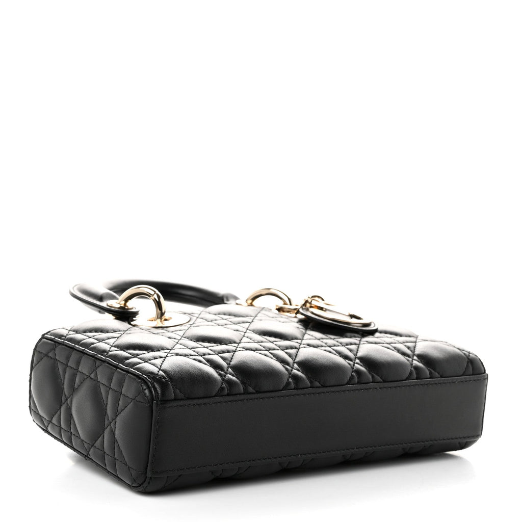 Dior Lambskin Cannage Small Lady D-Joy Black