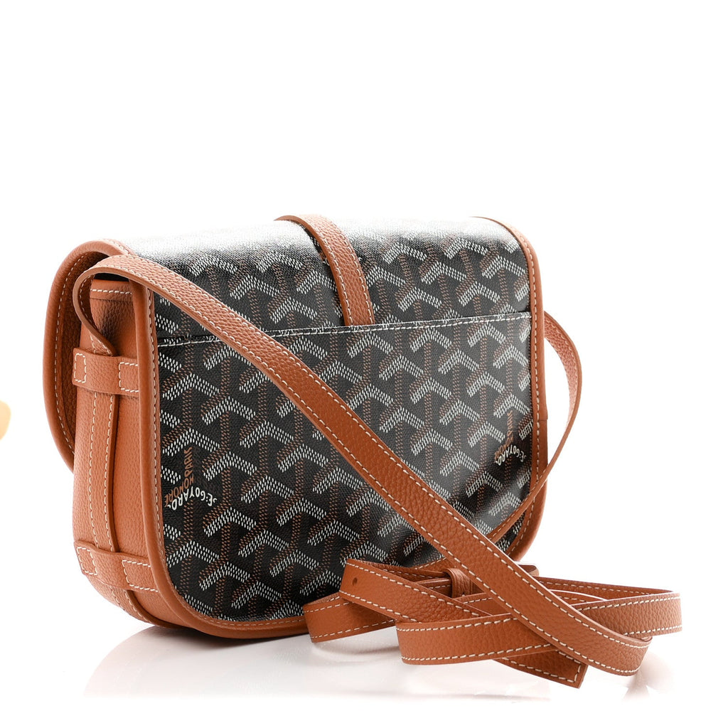 Goyard Goyardine Belvedere II PM Messenger Bag Black Gold