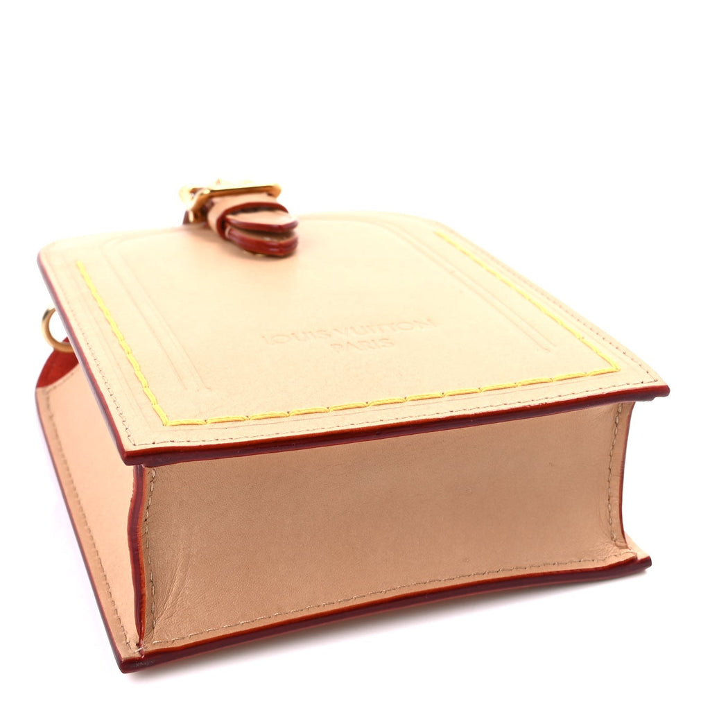 Louis Vuitton Vachetta Name Tag XL Clutch Beige