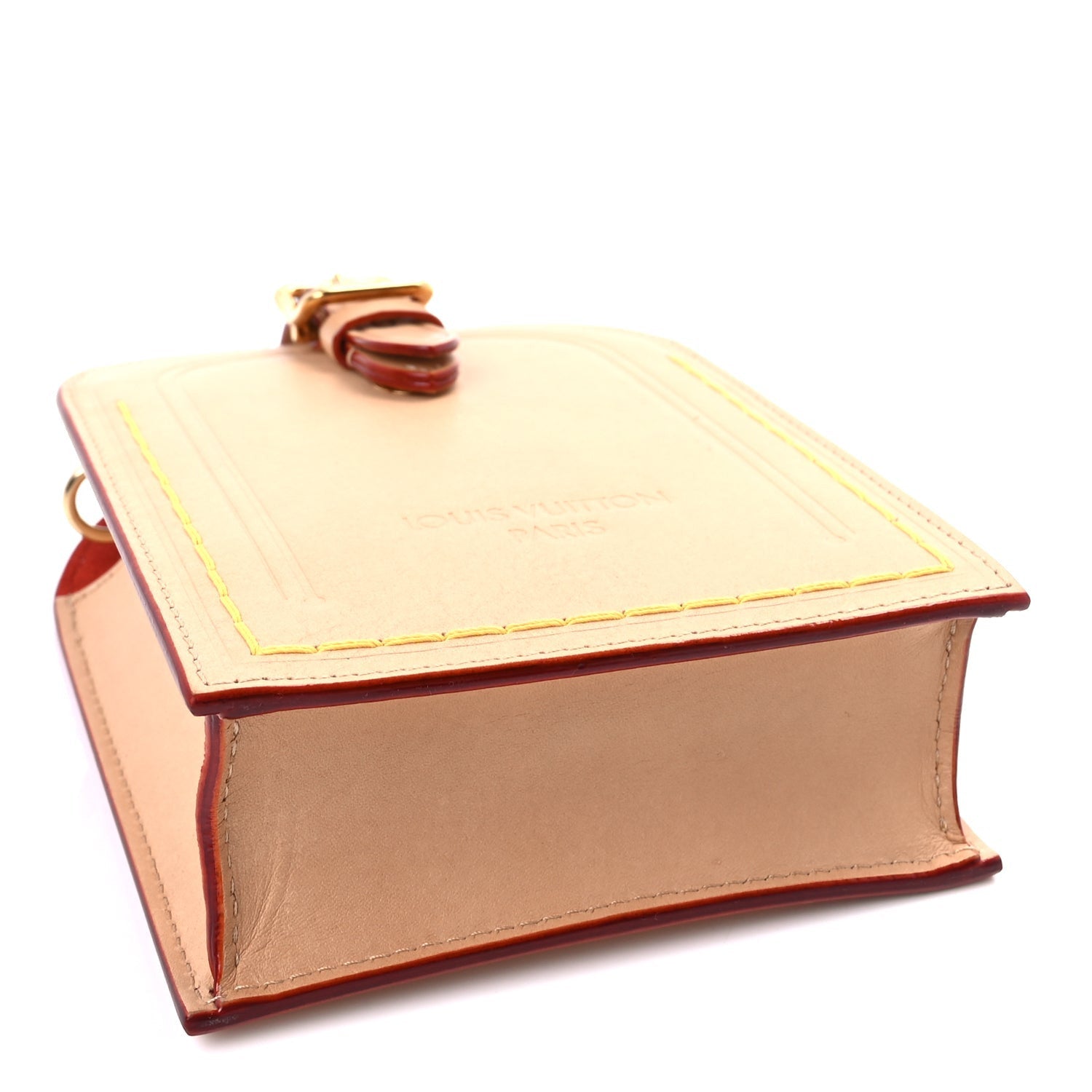 Louis Vuitton Vachetta Name Tag XL Clutch Beige