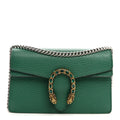 Gucci Calfskin Super Mini Dionysus Shoulder Bag Emerald