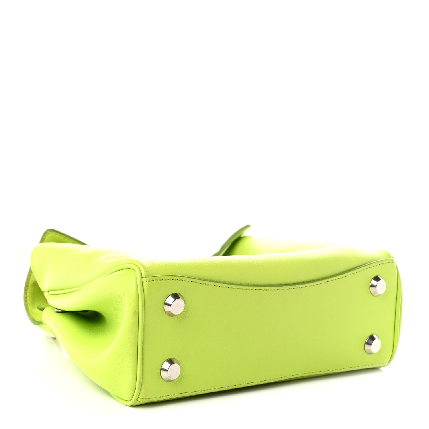 Balenciaga Natural Smooth Calfskin Mini Rodeo Top Handle Handbag Granny Apple