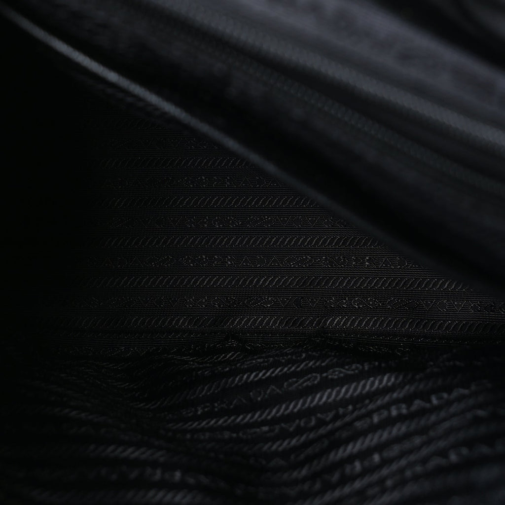 Prada Re-Nylon Vela Saffiano Medium Backpack Black