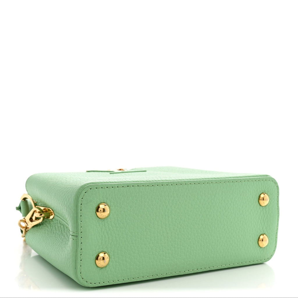 Louis Vuitton Taurillon Mini Capucines Vert Pomme
