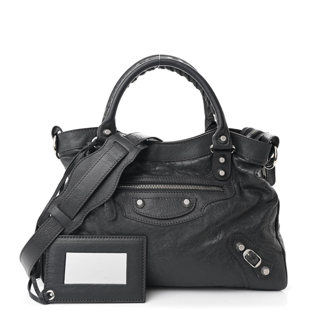 Balenciaga Agneau Giant 12 Silver Hardware Town Gris Fossile