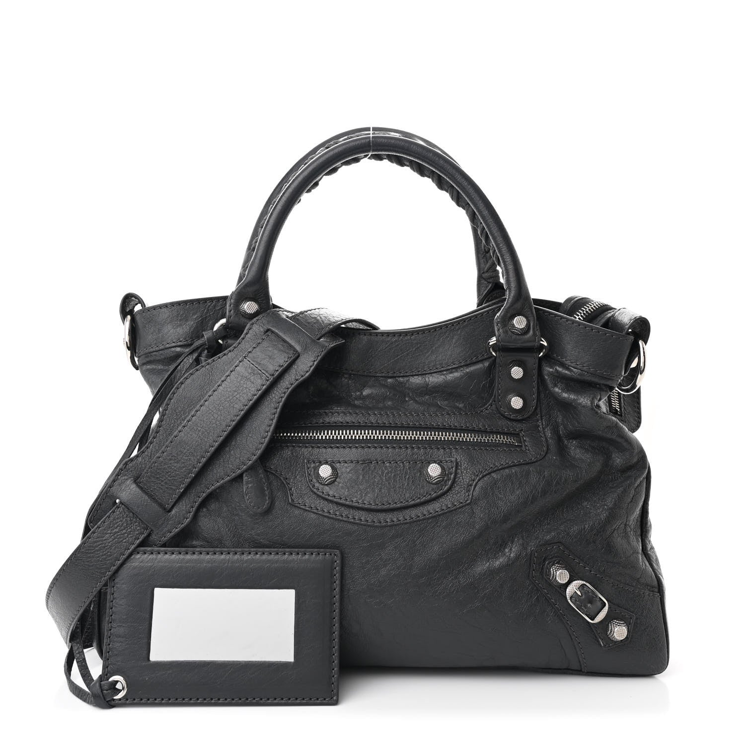 Balenciaga Agneau Giant 12 Silver Hardware Town Gris Fossile