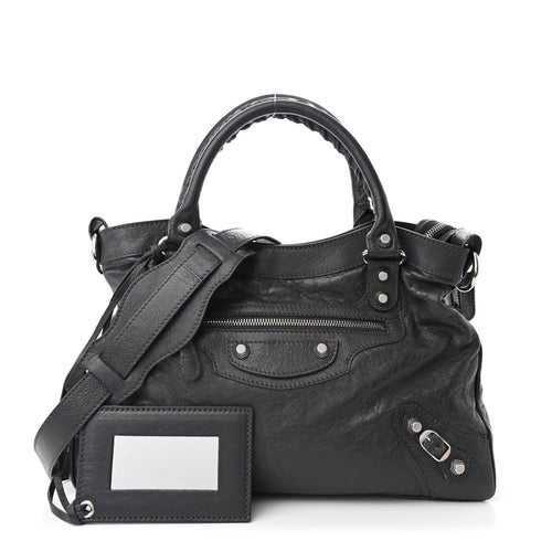 Balenciaga Agneau Giant 12 Silver Hardware Town Gris Fossile